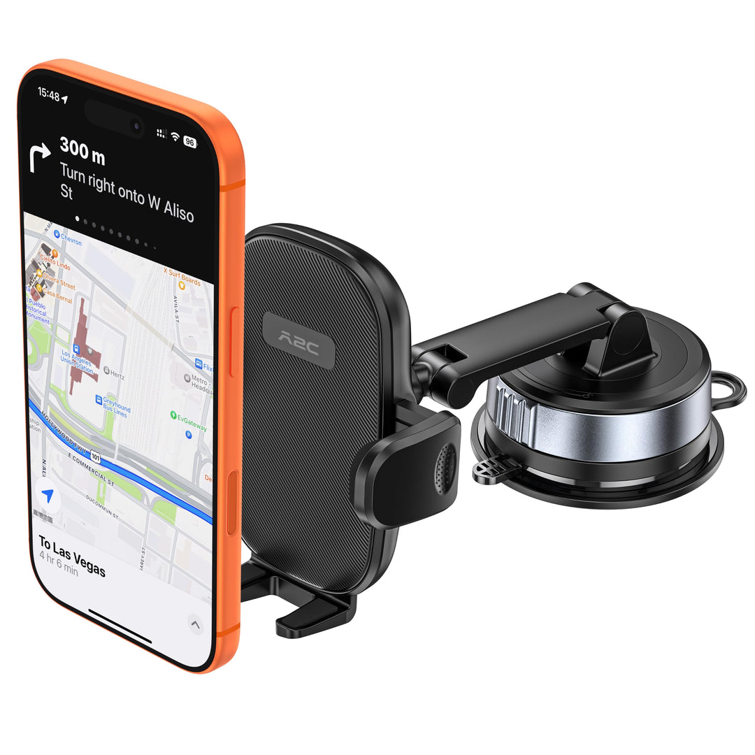 APPS2Car Handyhalterung Auto Saugnapf Dashboard, Gel-Lock Starke Saugkraft, Dual-Axis Dämpfungsarm V