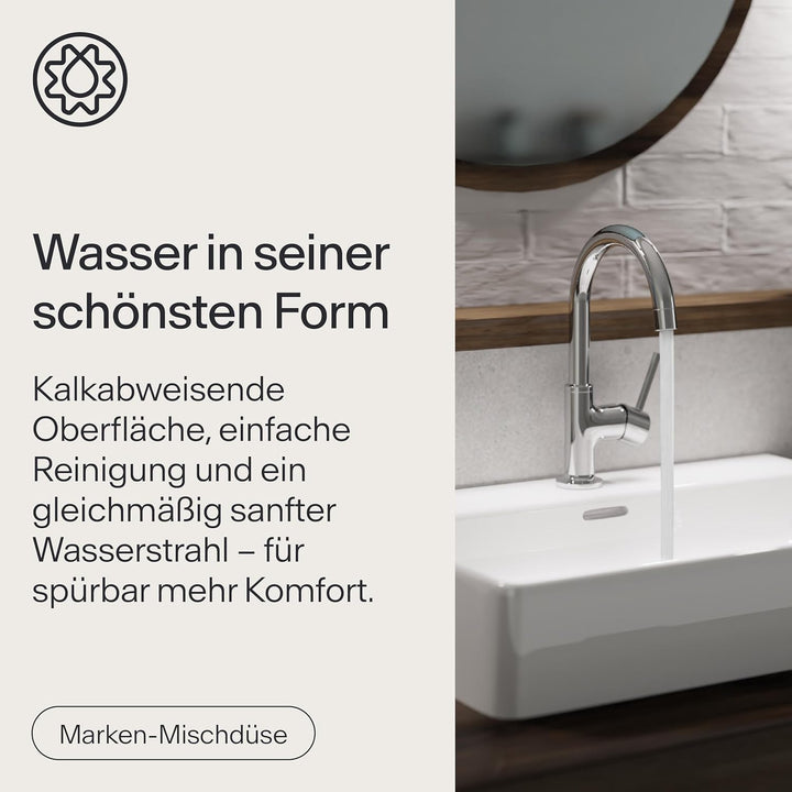Waschbeckenarmatur WT14 | Wasserhahn Bad | Badarmatur für Waschbecken | Einhebelmischer Bad | Mischb