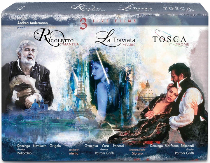 Verdi: La Traviata, Rigoletto & Tosca, Blu-ray