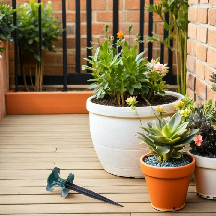 Kisangel 2 Stück Gartenschlauchführung Kunststoffspiesse für Garten Rasenschlauchhalterung Eckenschu