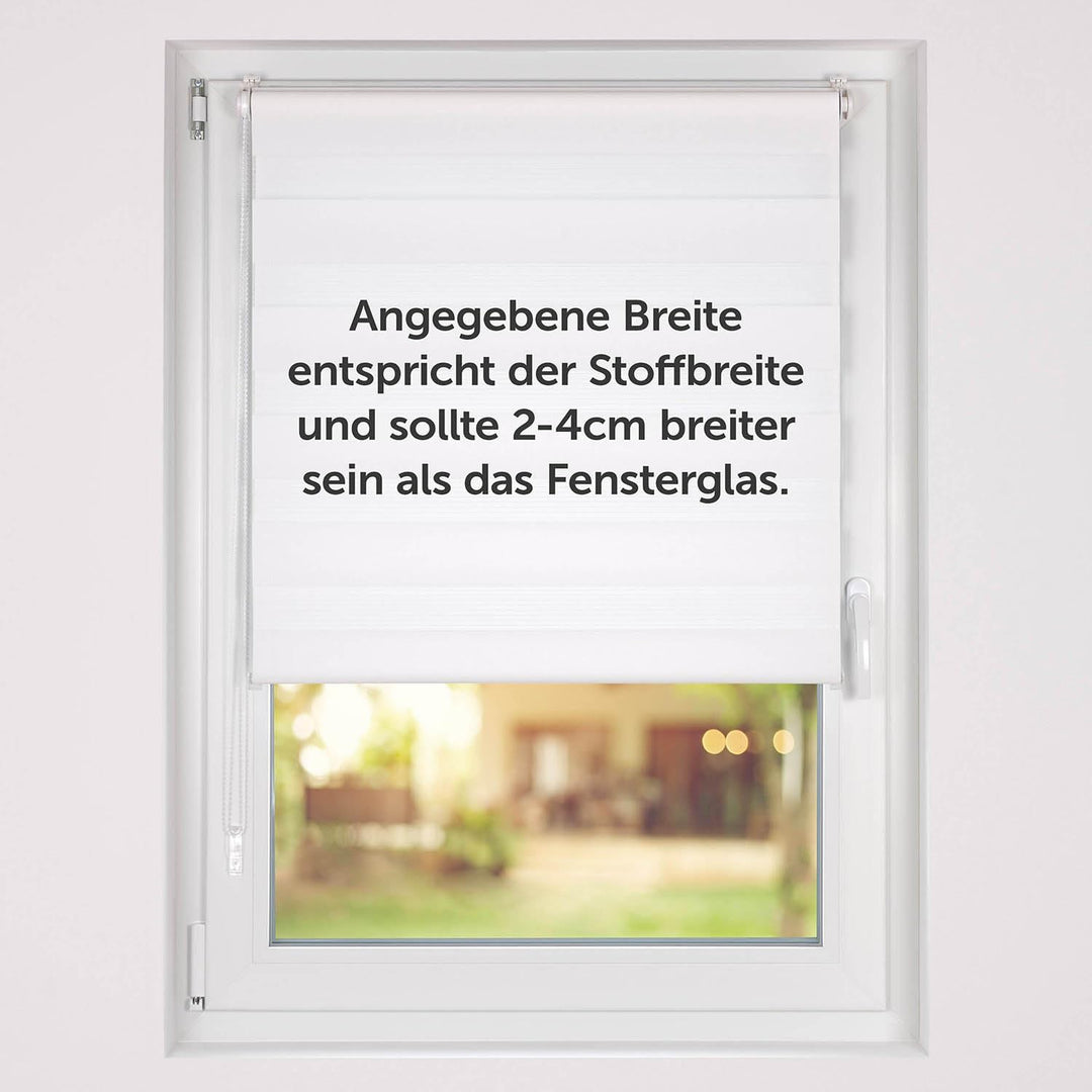 Blumtal Doppelrollo 55 x 130-155cm - Klemmfix Rollo, Rollos für Fenster ohne Bohren, Klemmrollo für