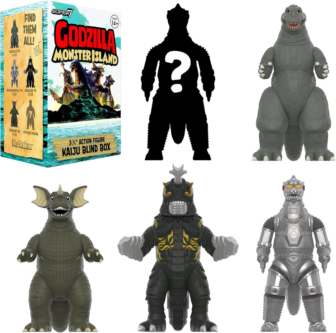 Super7 Toho Blind Box Wave 07 (Monster-Insel), Blind Box Flat, Set mit 12 Actionfiguren, Blind Box 3