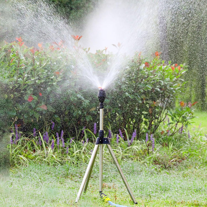 Rotierender Stativ Sprinkler 360 Grad Automatische Bewässerung Stehendes Gestänk Für Garten Rasen Pf