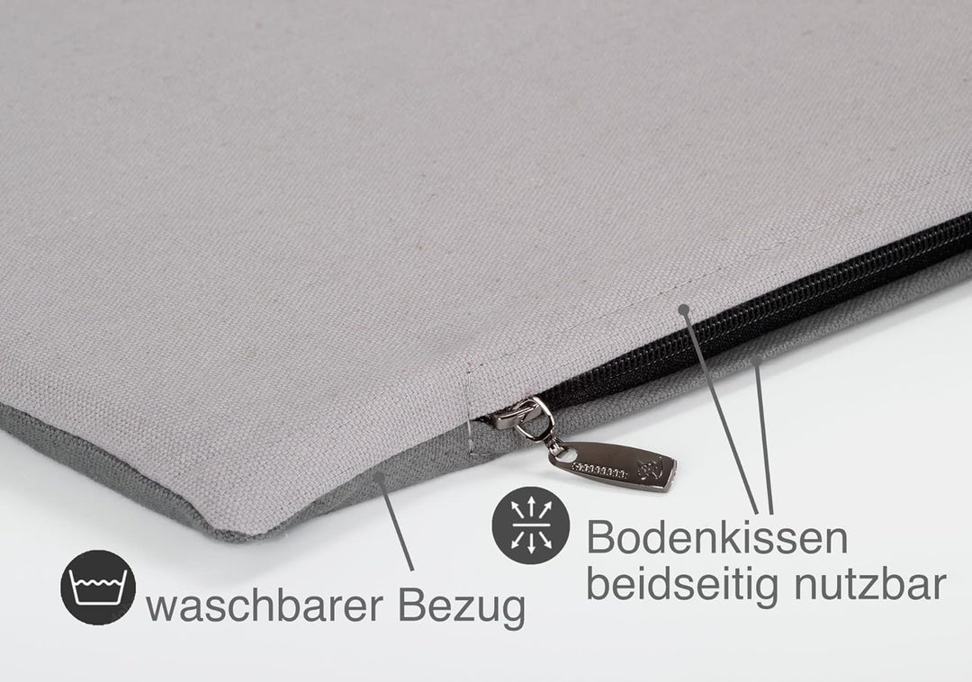 Hunde- &amp; Katzenhöhle Hocker, grau, 50x50x50 cm, Indoor | Multifunktionale Hunde- und Katzenhöhle mit