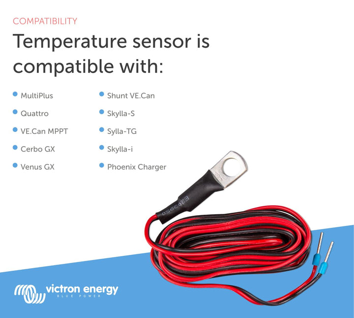 Victron Energy Temperatursensor für Quattro, MultiPlus und GX Gerät Temperatursensor für MultiPlus u