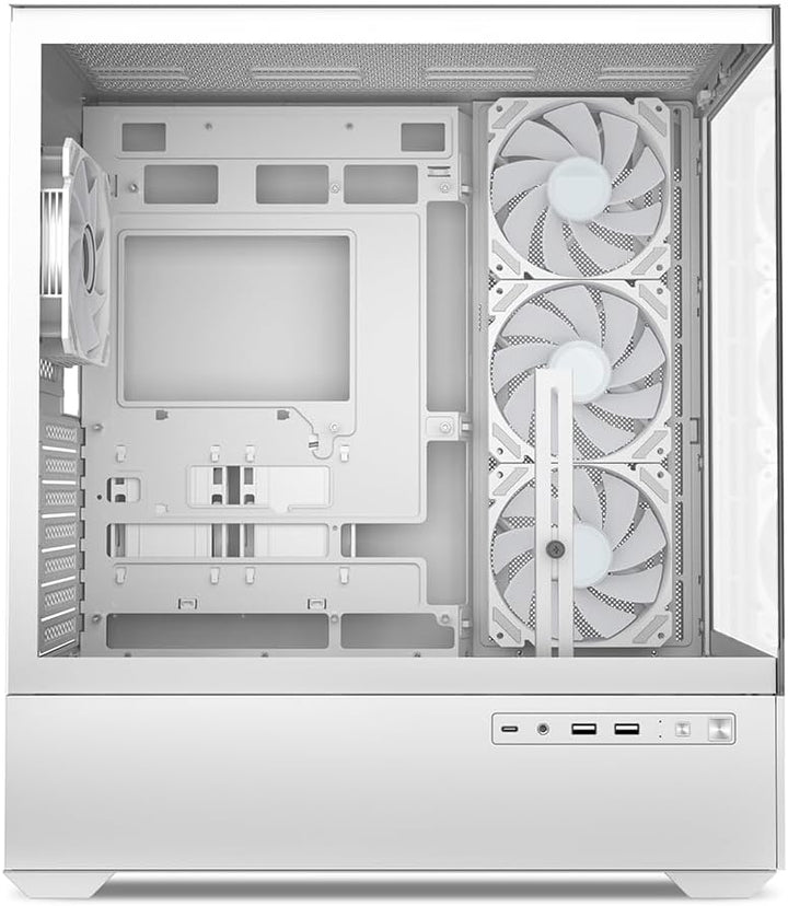 Sharkoon AK6 RGB PC Gehäuse, ATX, Weiss