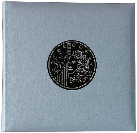 Exacompta 96000E Premium Münzalbum Numismatik mit 5 Seiten für je 43 Münzen in 20, 25 und 30mm, getr