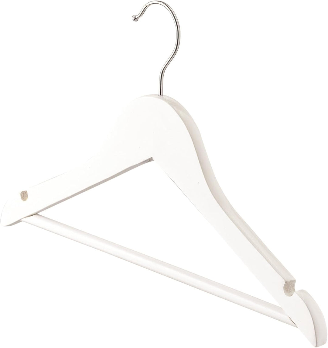 Harbour Housewares 20x Weiü Kinder-Kleiderbügel aus Holz - Klein Kinder Mantel Kleidung für Baby, Kl