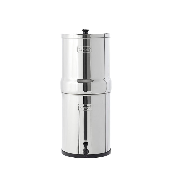 Berkey BK4X2-BB Big Berkey Stainless Steel Water Filtration System with 2 Black Filter Elements by