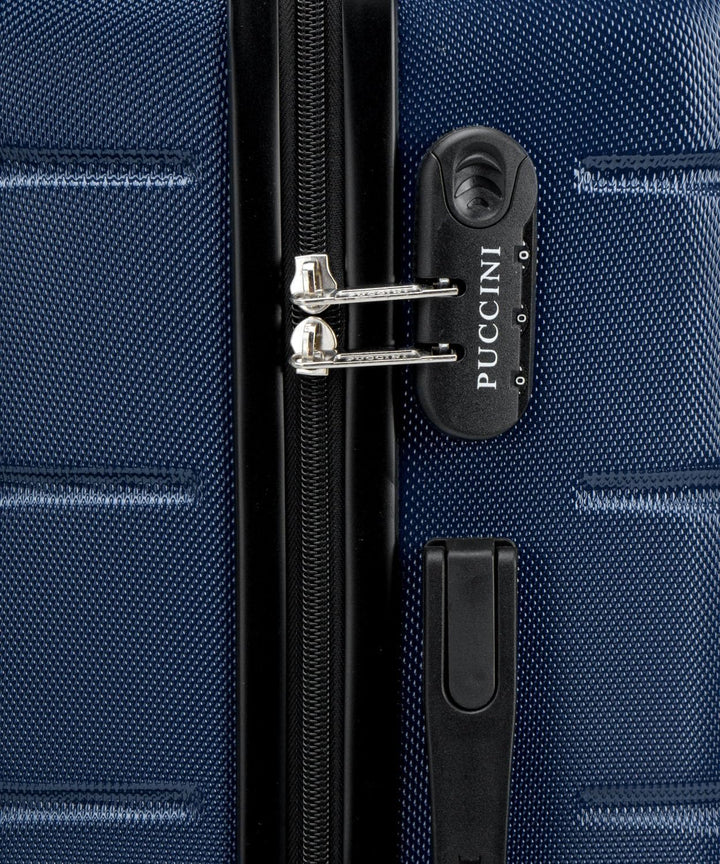 PUCCINI Koffer Alicante Hartschalenkoffer Handgepäck Trolley Leicht Reisekoffer mit 4 Rollen M-L-XL