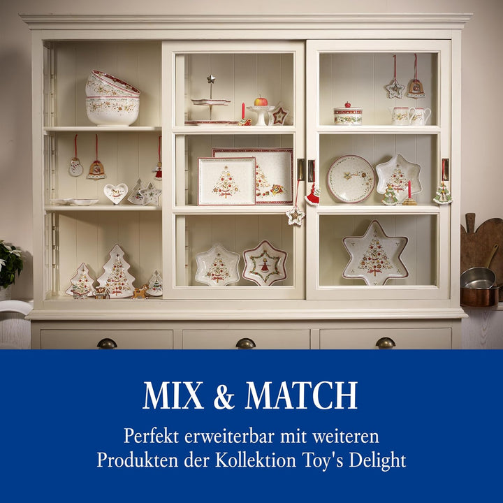 Villeroy & Boch - Winter Bakery Delight Mittelgrosse Vorratsdose, Gebäckdose Weihnachten, Keramik Ke