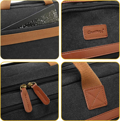 CoolBELL Laptop Aktentasche 17,3 Zoll schützend Messenger Bag Umhängetasche Herren Businesstasche Ar