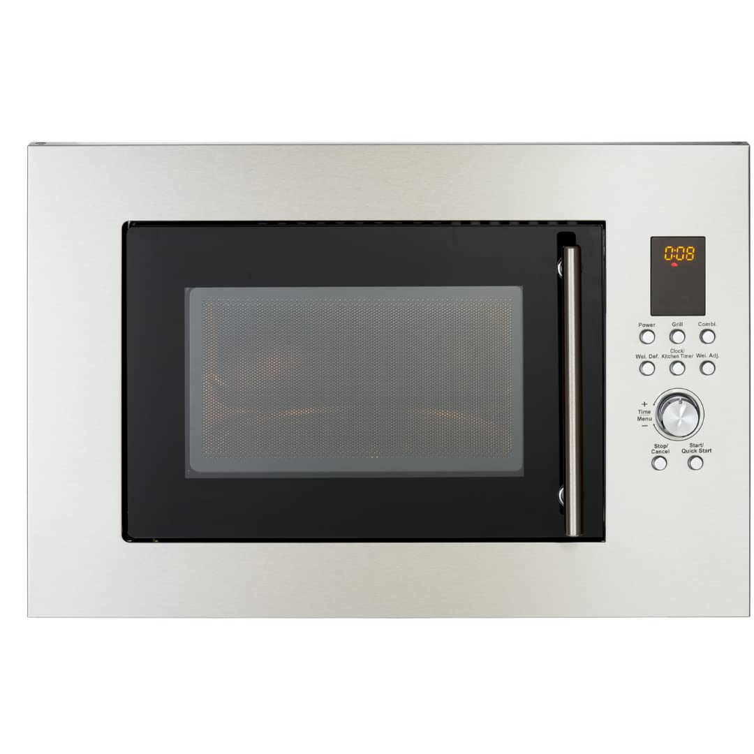 PKM Einbau-Mikrowelle MW900-23G-IN I 900W Mikrowellenleistung I 23L Garraum I 6 Leistungsstufen I 8