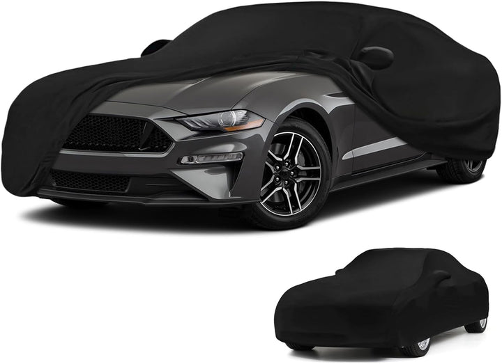 JUDANNA Autoabdeckung Indoor für Ford Mustang 2005-2024, Elastisches Innenbereich Auto Abdeckplane A
