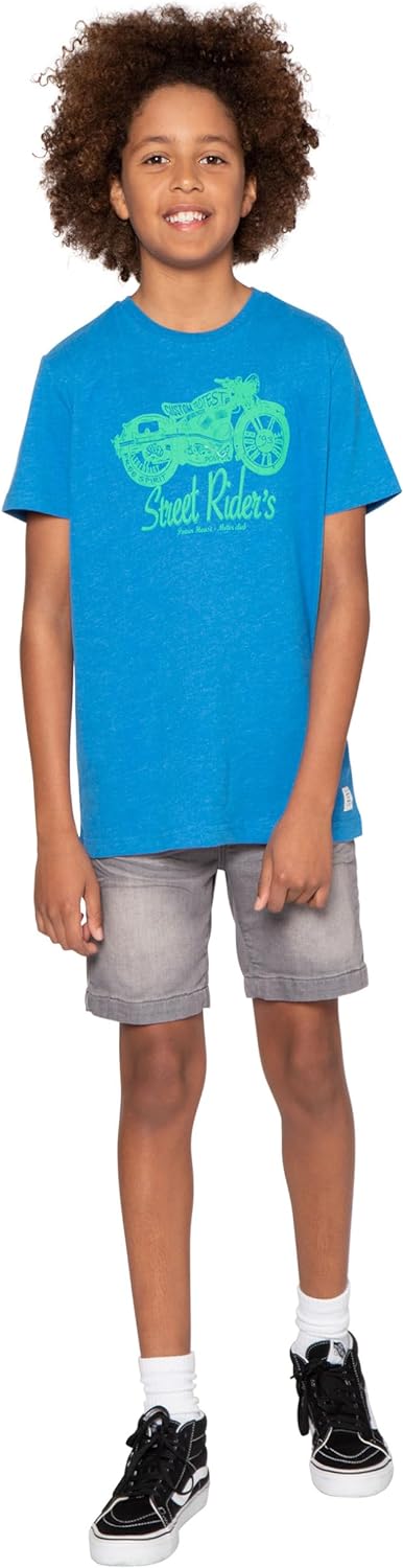Protest Jungen Almer Jr Short 4 Jahre/104 cm Faded Denim, 4 Jahre/104 cm Faded Denim