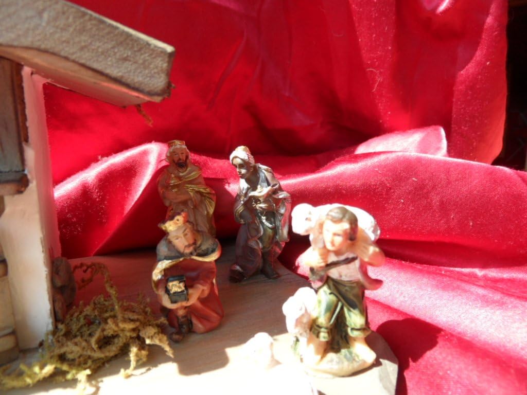 Arbrikadrex Verschiedene Weihnachtskrippen Holz Schreinerarbeit Douglasienholz Handarbeit Krippe mit
