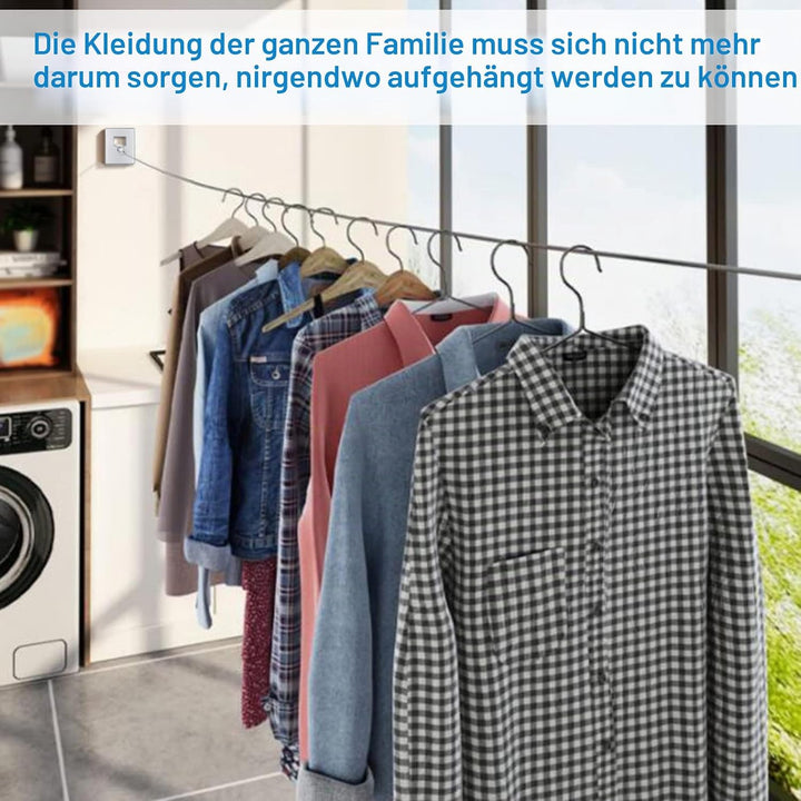 MUYIRTED WÄscheleine Ausziehbar 4.2m Zweileiniger Wandtrockner Schwerlast WÄschestÄnder FÜr WaschkÜc