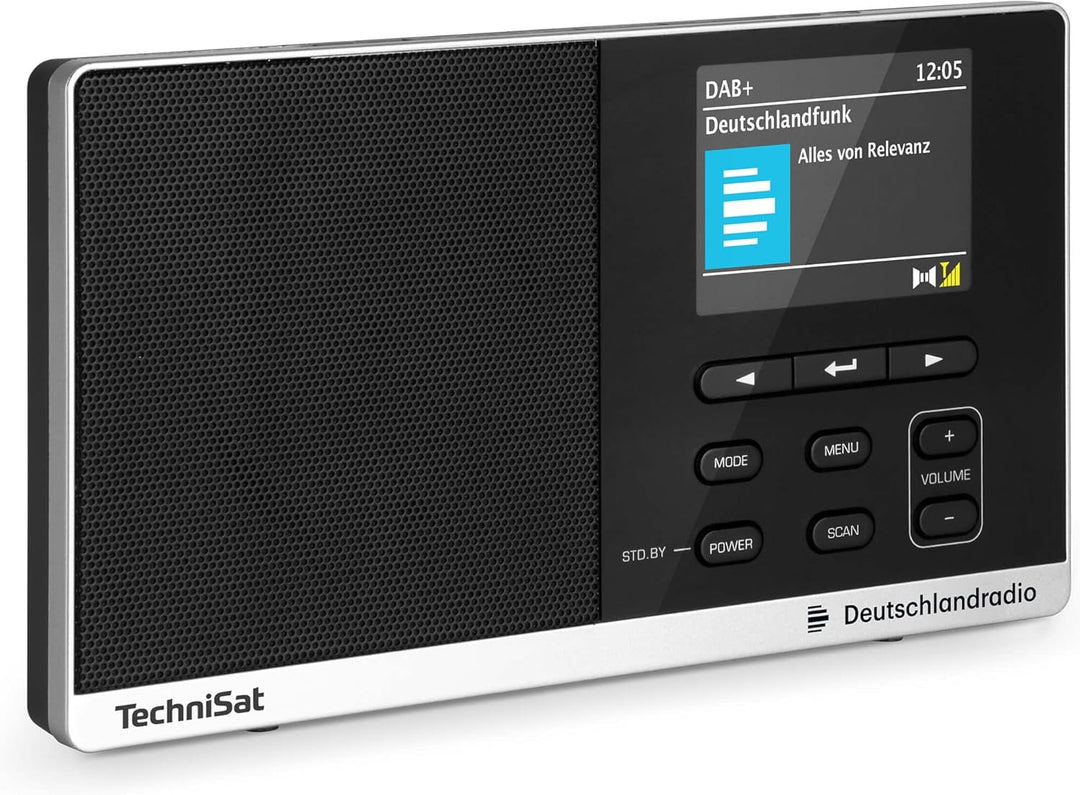 TechniSat DIGITRADIO 215 Deutschlandradio Edition - portables DAB Radio (DAB+, UKW, Farbdisplay, sec