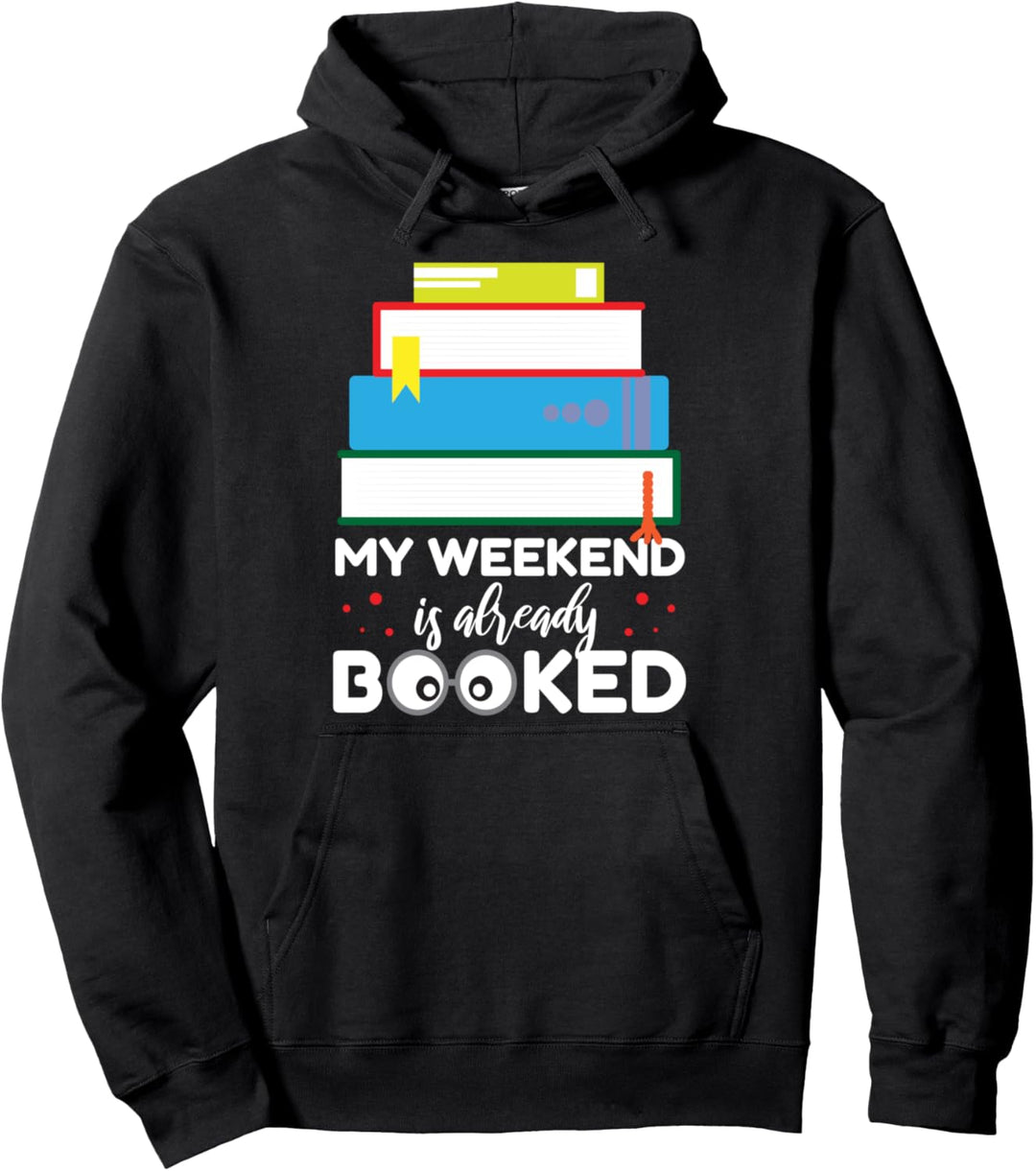 Bücher Lesen Wochenende Hobby Geschenk Hoodie Pullover Hoodie