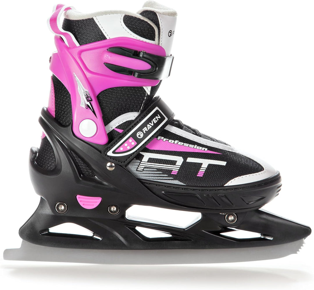 RAVEN Profession 2in1 Schlittschuhe Inlineskates Inliner für Kinder und Erwachsene verstellbar, Blac