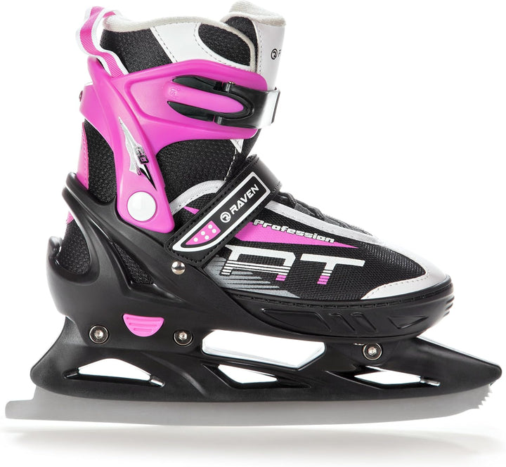 RAVEN Profession 2in1 Schlittschuhe Inlineskates Inliner für Kinder und Erwachsene verstellbar, Blac