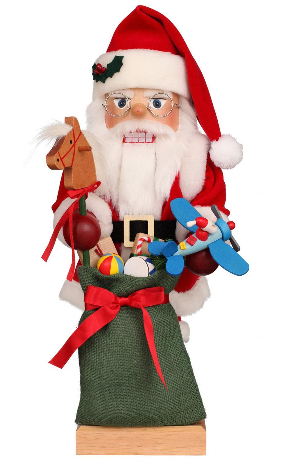 Christian Ulbricht Weihnachtsmann mit Spielzeug Erzgebirge