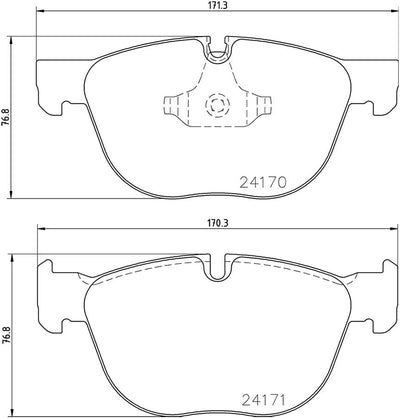 HELLA PAGID 8DB 355 012-541 Bremsbelagsatz - T1619 - Dicke/Stärke: 19.7mm - Bremssystem: Teves - für