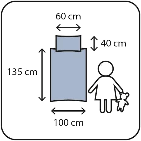 Herding Die kleine Raupe Nimmersatt Baby Bettwäsche 40x60 + 100x135 cm, 100% Baumwolle