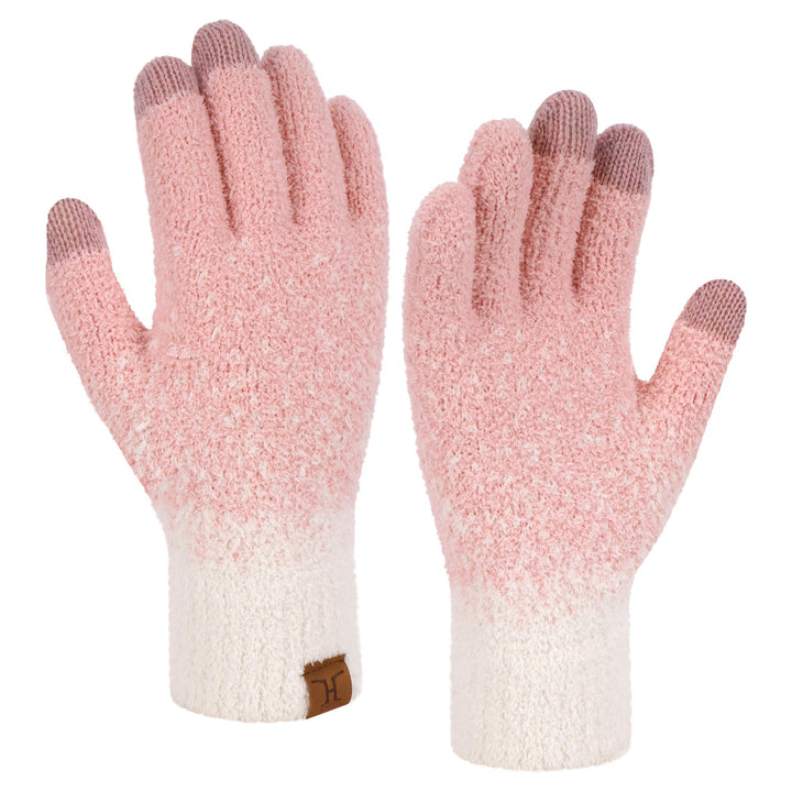 Bequemer Laden Winter Warm Damen Handschuhe Thermo Winterhandschuhe Elegant Jacquard Strickhandschuh