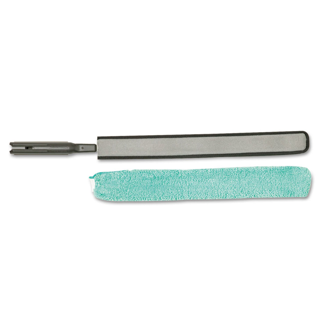 Rubbermaid Commercial Products HYGEN Quick Connect Flexible Dusting Wand with Microfiber Sleeve - Bl