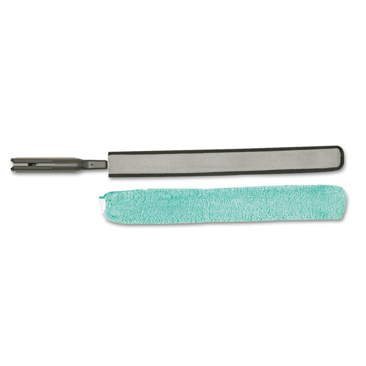 Rubbermaid Commercial Products HYGEN Quick Connect Flexible Dusting Wand with Microfiber Sleeve - Bl