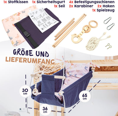 isipisi Babyschaukel | Baby Wippe für Babys von 6 Monate - 5 Jahre | Baby Schaukel Indoor & Outdoor