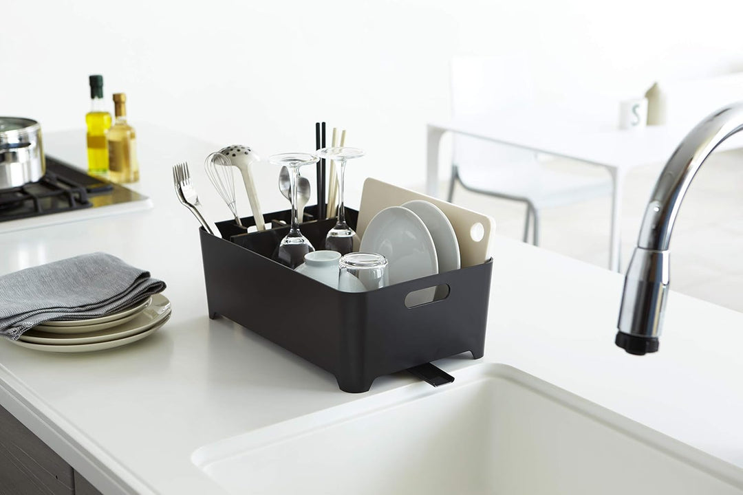Dish Drainer - Tower - black Schwarz, Schwarz