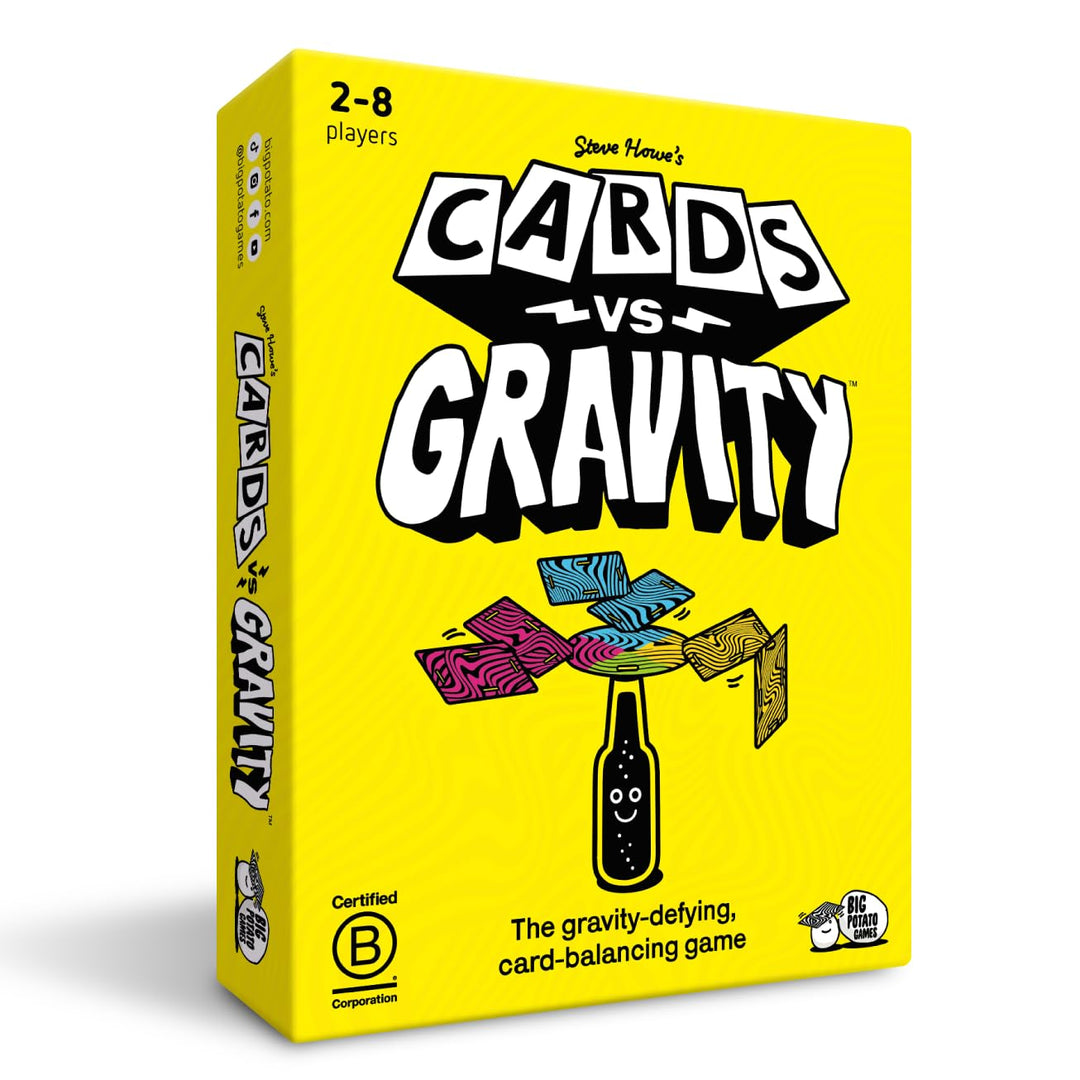 Big Potato Cards vs Gravity: The Gravity Defying, Kartenausgleichsspiel, lustiges Kartenspiel, 2 Spi