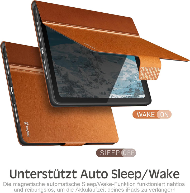 KingBlanc für iPad A16 Hülle 11. Generation 11 Zoll 2025, iPad 10. Generation 10,9 Zoll 2022 mit Pen