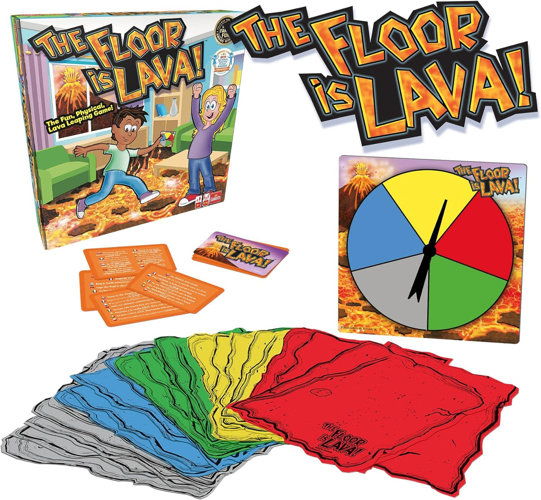 Goliath The Floor is Lava, Familienspiel für Kinder ab 5 Jahren, Gesellschaftsspiel für 2 bis 6 Spie