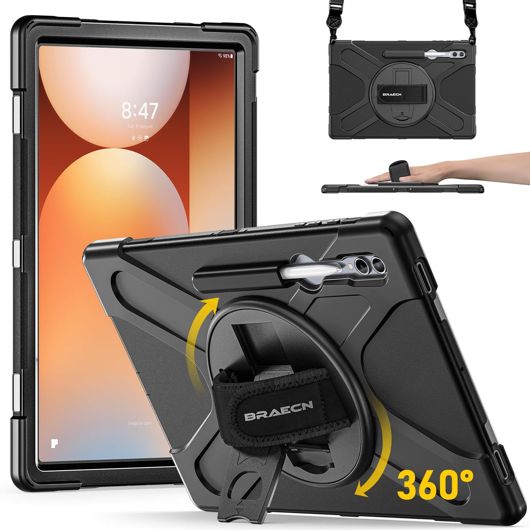 BRAECN Samsung Galaxy Tab S9 Ultra/Tab S8 Ultra Hülle 14.6 Zoll (SM-X910/X916/X918/X900/X906), Robus