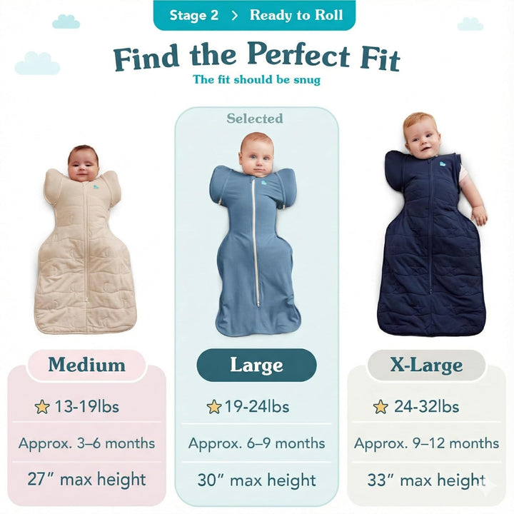Love To Dream Pucksack Onesie Overall, Gross (8,5-11kg), idealer Stoff für Moderate Temperaturen (20