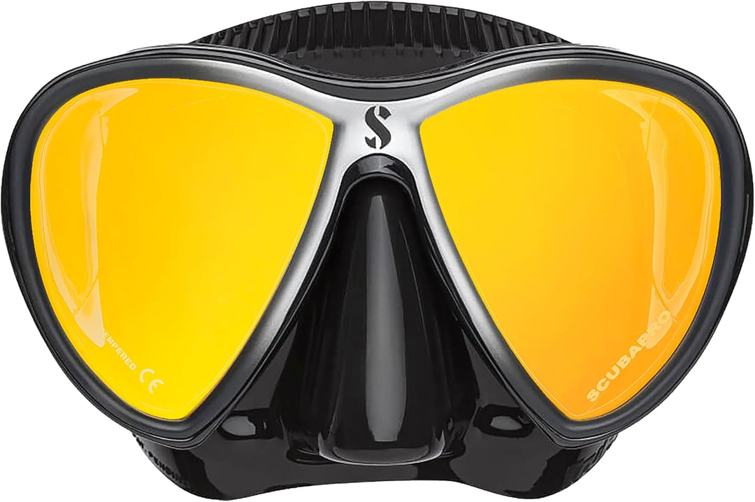 Scubapro Synergy Twin Mask with Comfort Strap schwarz/blau verpsiegelt, schwarz/blau verpsiegelt