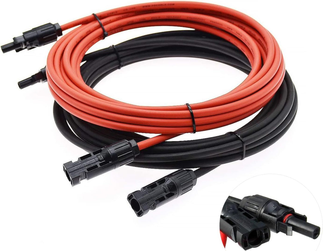 XTVTX Solarkabel 6mm²,Solarkabel Verlängerungskabel 10m,Verlängerung,Photovoltaik kabel,pv kabel 6mm