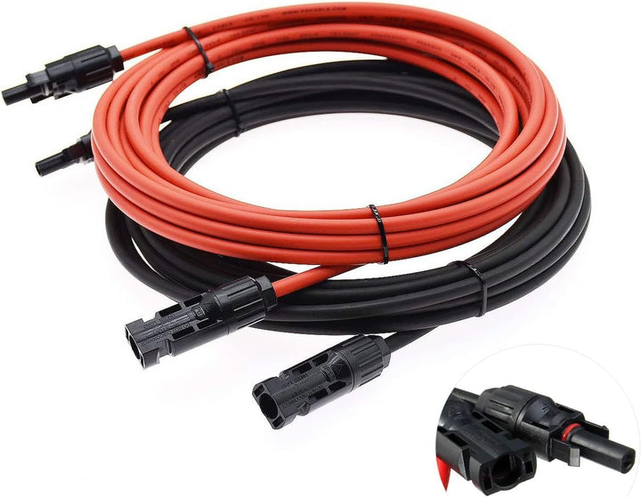 XTVTX Solarkabel 6mm²,Solarkabel Verlängerungskabel 10m,Verlängerung,Photovoltaik kabel,pv kabel 6mm