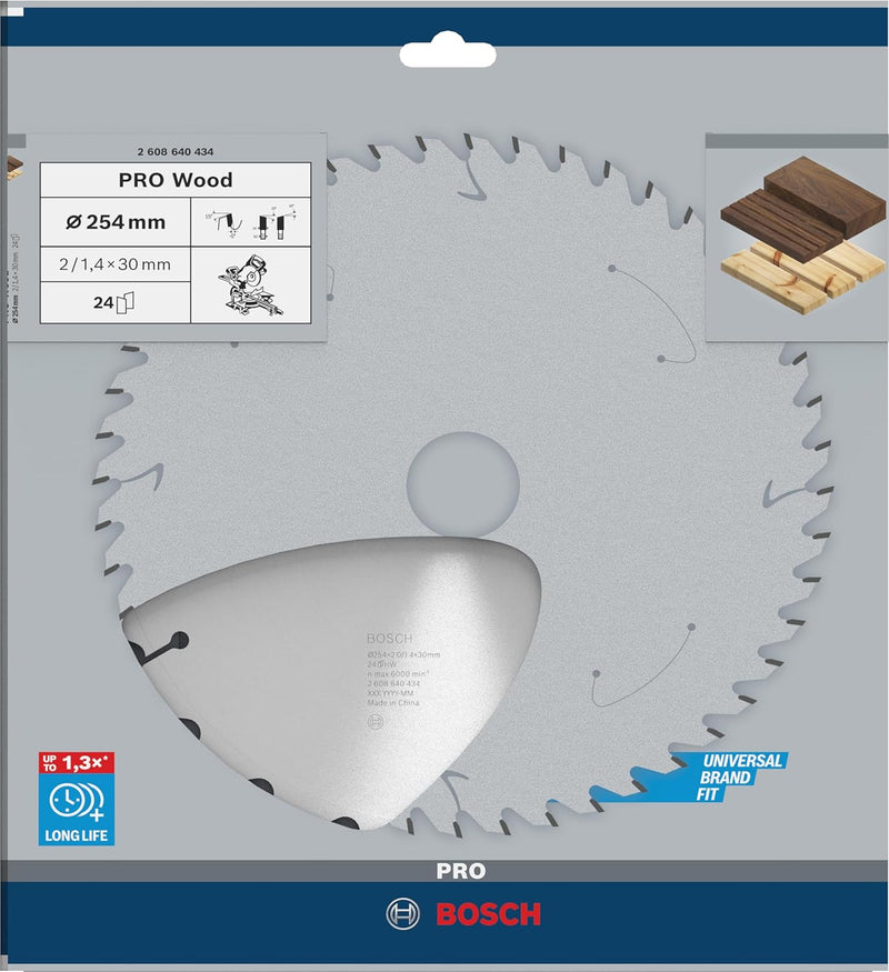 Bosch Accessories Bosch Professional 1x Kreissägeblatt Optiline Wood (Sägeblatt für Holz, Ø 254 x 30