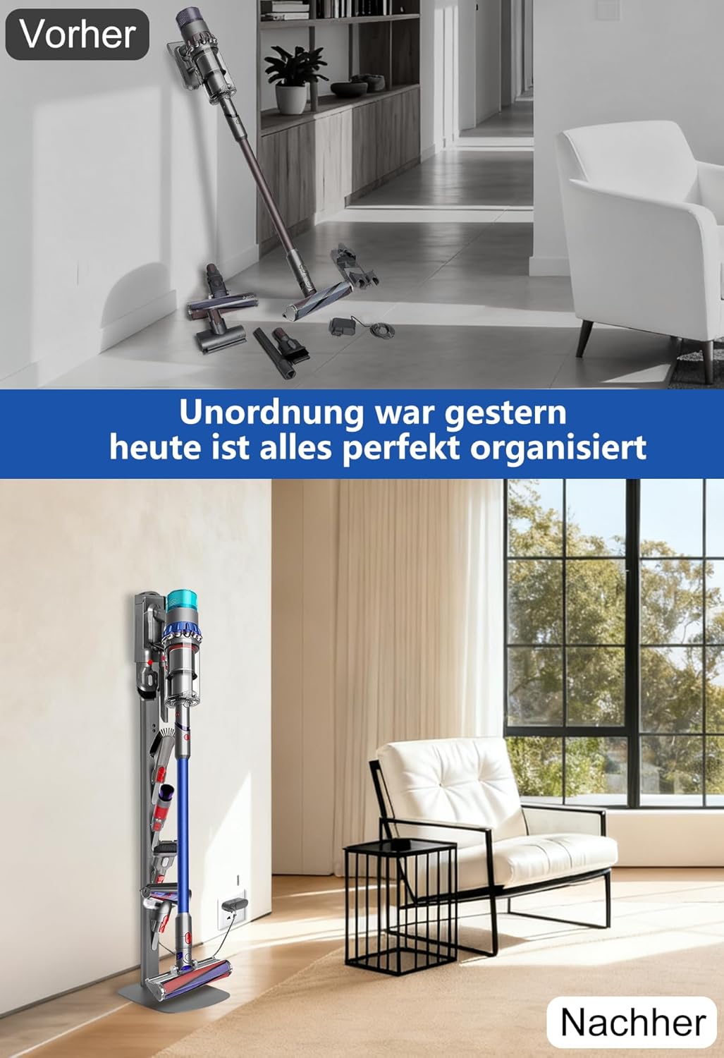 Ständer für Dyson, Staubsauger Ständer Kompatibel mit Dyson Gen5 V15 V12 V11 V10 V8 V7 V6, Freistehe