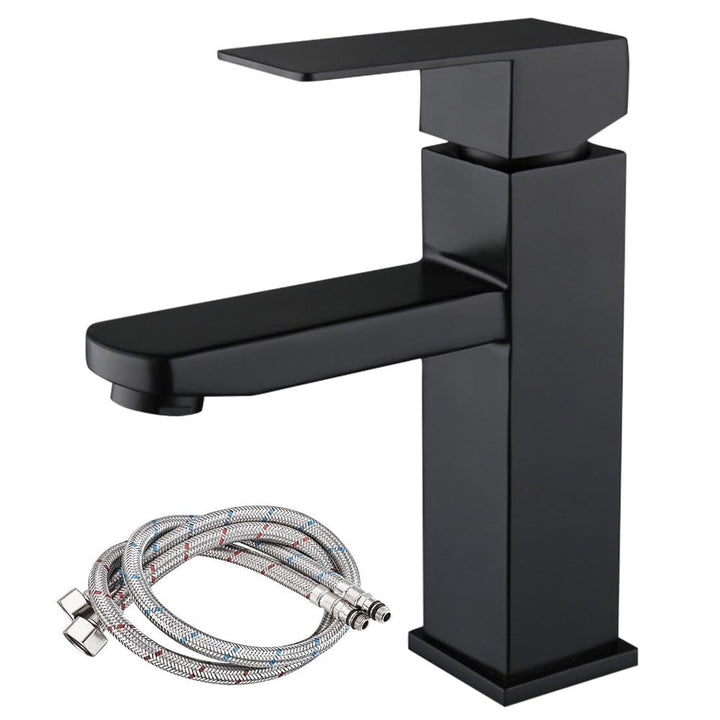 Mineup Wasserhahn Bad Schwarz, Waschtischarmatur, Waschbeckenarmatur, Mischbatterie Waschbecken, Bad