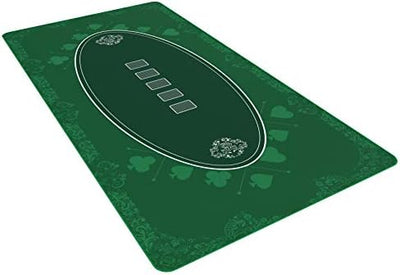 Bullets Playing Cards Designer Pokermatte grün in 180 x 90 cm für den eigenen Pokertisch - Deluxe Po