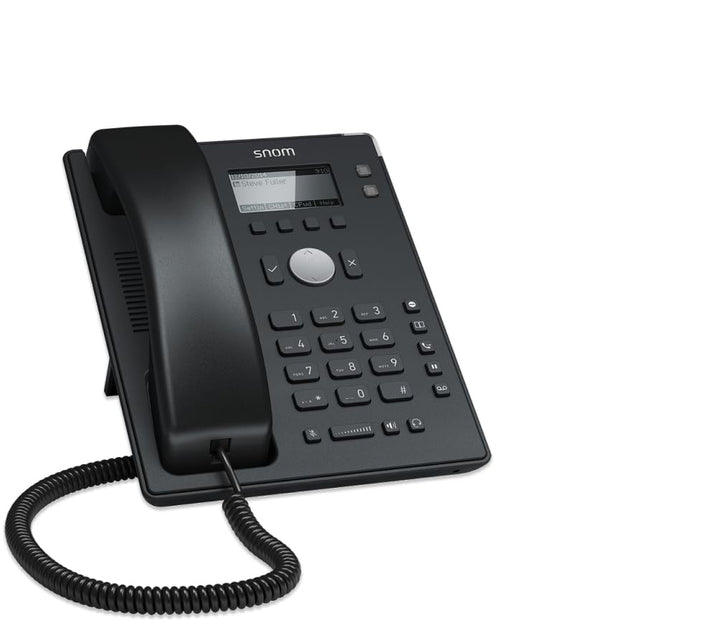 Snom D120 IP Telefon, SIP Tischtelefon, 2 SIP-Identitäten, PoE, Grafisches Display mit Hintergrundbe