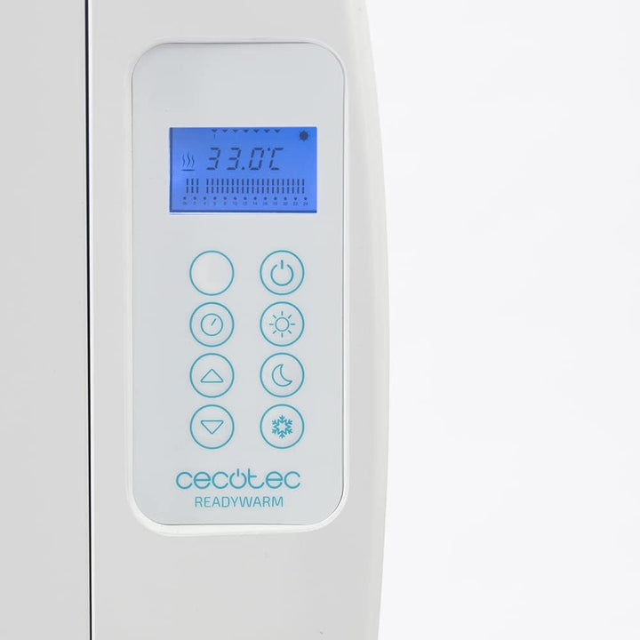 Cecotec Flachheizkörper mit Fernbedienung ReadyWarm 2500 Thermal. 1800 W, 12 Elemente aus Aluminium,