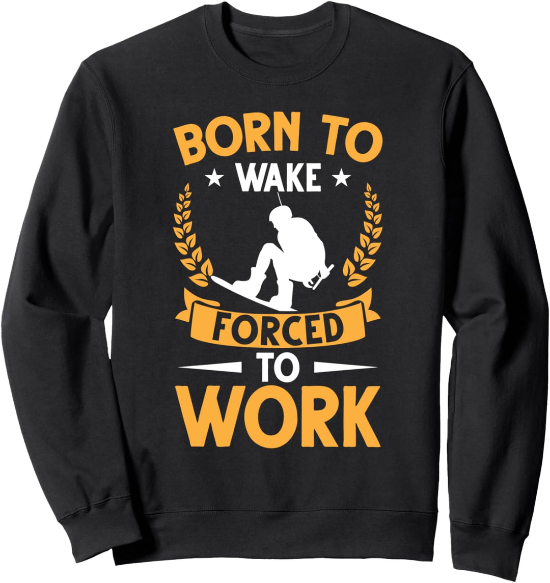 Cooles Retro Wakeboard Geschenk Action Wassersport Sweatshirt