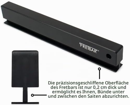 StewMac Griffstange Understring Leveler 11,4 cm Länge - Spot-Nivellierung & Fallaway-Anpassung - Die