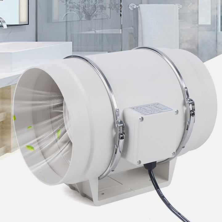 Inline Rohrventilator 100mm/150mm/200mm - 220m³/h Reinkupfermotor Abluftventilator Kanalventilator L